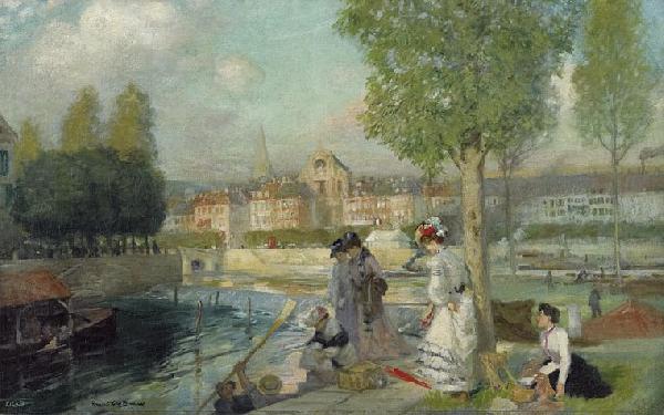 Rupert Bunny A Provincial Town in France China oil painting art